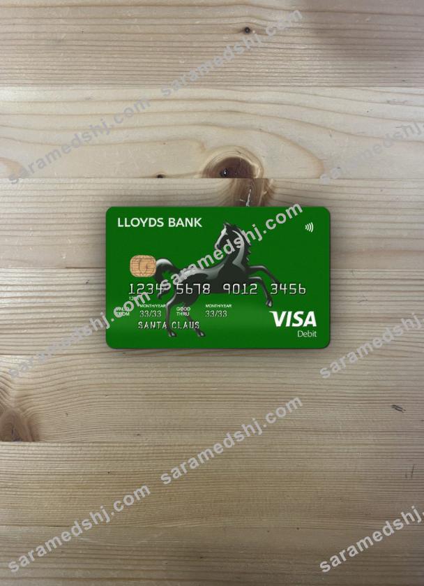United Kingdom Lloyds credit card visa photolook front